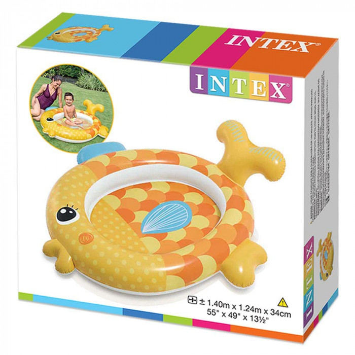 Intex 57111 Մանկական փչովի լողավազան 140x124x34սմ «Goldfish girlfriend»
