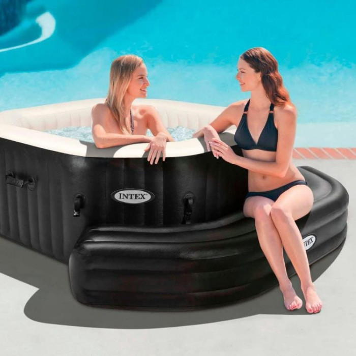 Intex Փչովի նստարան 211x66x34սմ, Intex SPA լողավազանների համար, սև