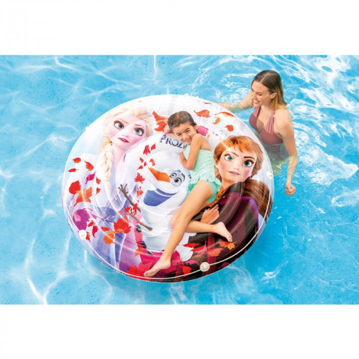 Intex 56515 Փչովի լողացող ներքնակ 128x19 սմ «Սառցե սիրտ»՝ 3 տարեկանից սկսած
