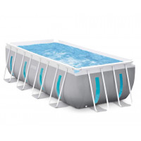 Intex 26770 Clearview շրջանակով լողավազան 400x200x122սմ, 8418լ, ֆիլտրի պոմպ 2006լ/ժ, սանդուղք, ծածկ, հենակ։