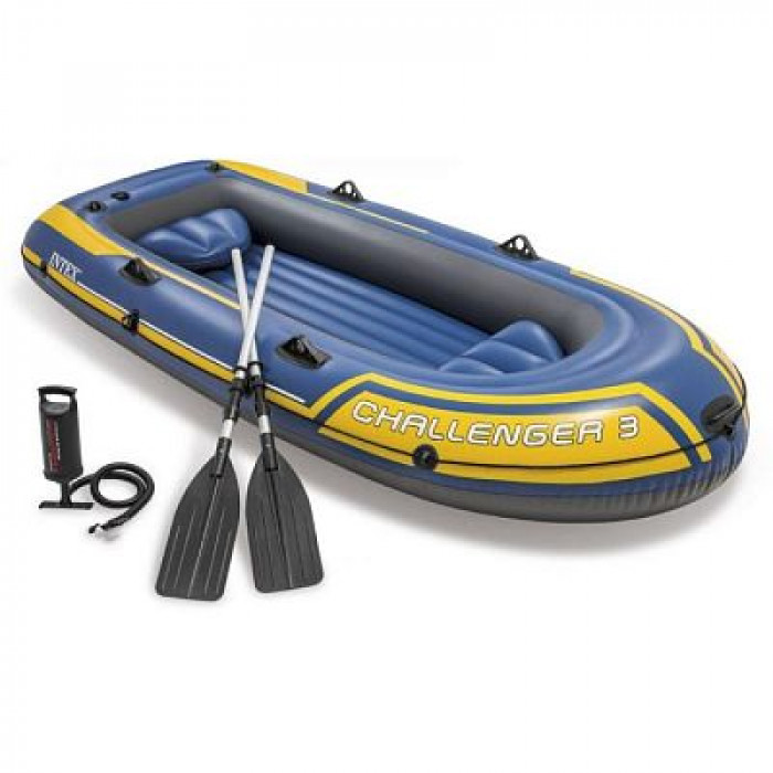  Intex 68370 Փչովի նավակ «Challenger 3» 295x137x43սմ, ալյումինե թիեր 122սմ, պոմպ 68614, մինչև 320 կգ