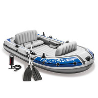 Intex 68324 Փչովի նավակ «Excursion 4» 315x165x43սմ, ալյումինե թիեր 137սմ, պոմպ 68614, մինչև 500 կգ Intex 68324 Փչովի նավակ «Excursion 4» 315x165x43սմ, ալյումինե թիեր 137սմ, պոմպ 68614, մինչև 500 կգ
