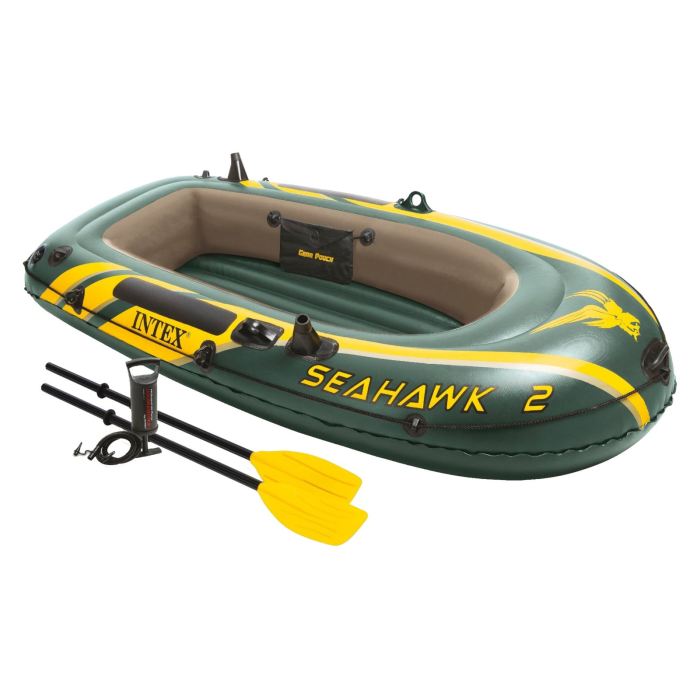  Intex 68347 Փչովի նավակ «Seahawk 2» 236x114x41սմ, թիեր 59623, պոմպ 68612, մինչև 240 կգ