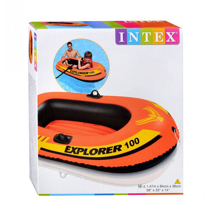  Intex 58329 Փչովի նավակ «Explorer 100» 147x84x36սմ, 6 տարեկանից մինչև 55 կգ