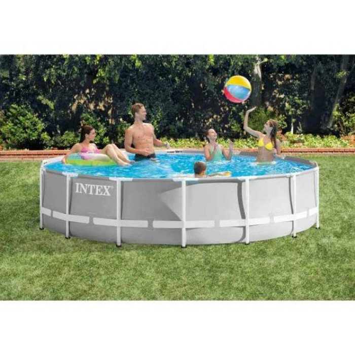 Intex 26720 շրջանակով լողավազան՝ պրիզմայաձև շրջանակով 427x107 սմ, 12706 լ, ֆիլտրի պոմպ 3785 լ/ժ, սանդուղք, ծածկ, գորգ Intex 26720 շրջանակով լողավազան՝ պրիզմայաձև շրջանակով 427x107 սմ, 12706 լ, ֆիլտրի պոմպ 3785 լ/ժ, սանդուղք, ծածկ, գորգ