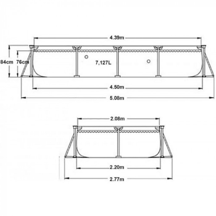 Intex 28274 Ուղղանկյուն լողավազան՝ 450x220x84 սմ, 7127 լ, ֆիլտրի պոմպ՝ 2006 լ/ժ Intex 28274 Ուղղանկյուն լողավազան՝ 450x220x84 սմ, 7127 լ, ֆիլտրի պոմպ՝ 2006 լ/ժ