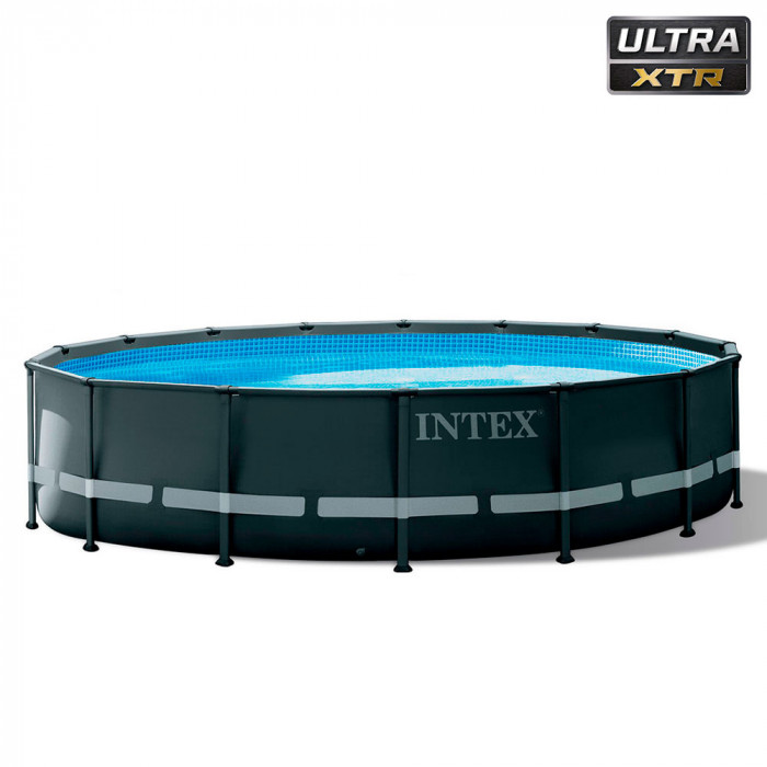 Intex 26326 շրջանակով լողավազան Ultra XTR շրջանակ 488x122սմ, 19156լ, ավազի ֆիլտր-հագեցածություն 4500 լ/ժ, սանդուղք, ծածկ, հենարան։ Intex 26326 շրջանակով լողավազան Ultra XTR շրջանակ 488x122սմ, 19156լ, ավազի ֆիլտր-հագեցածություն 4500 լ/ժ, սանդուղք, ծածկ, հենարան։