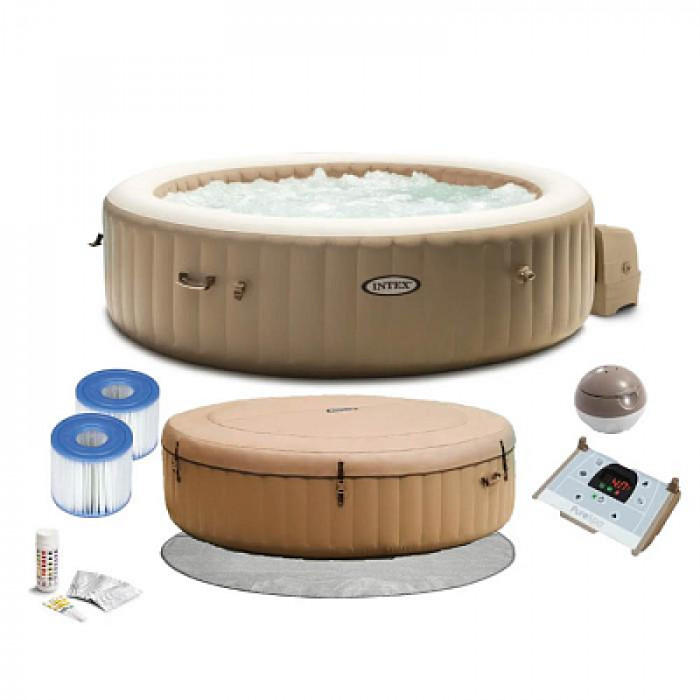 Intex 28428 SPA լողավազան 165/216x71սմ Bubble Massage 1098լ., կլոր, օդային մերսում