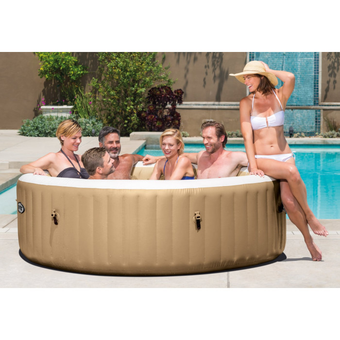 Intex 28428 SPA լողավազան 165/216x71սմ Bubble Massage 1098լ., կլոր, օդային մերսում