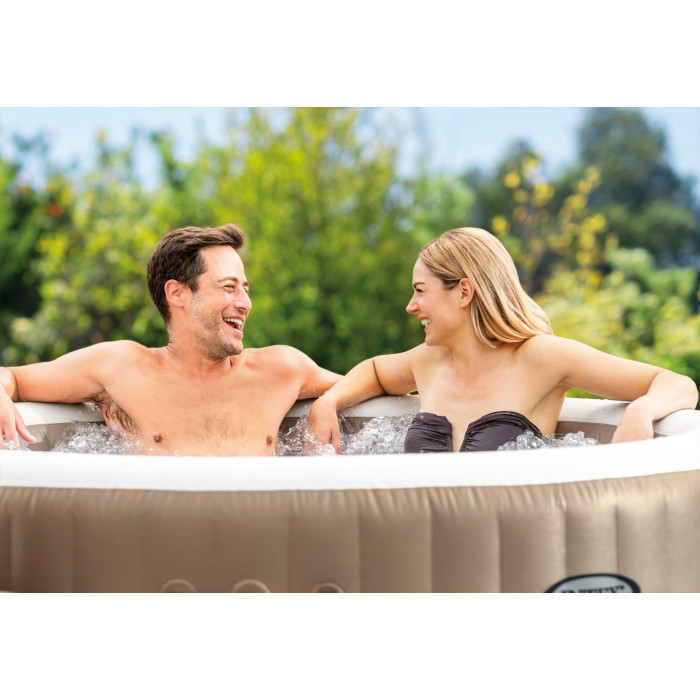 Intex 28428 SPA լողավազան 165/216x71սմ Bubble Massage 1098լ., կլոր, օդային մերսում