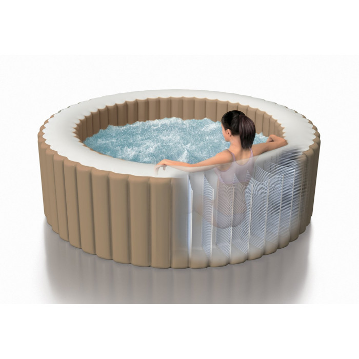 Intex 28428 SPA լողավազան 165/216x71սմ Bubble Massage 1098լ., կլոր, օդային մերսում