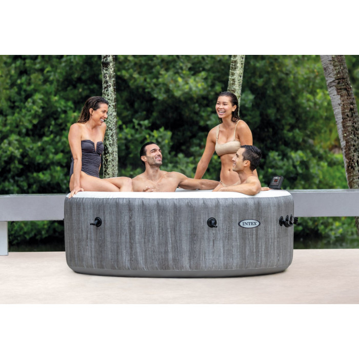 Intex 28440 SPA լողավազան 145/196x71սմ Greywood Deluxe 795լ, կլոր, օդային մերսման Intex 28440 SPA լողավազան 145/196x71սմ Greywood Deluxe 795լ, կլոր, օդային մերսման