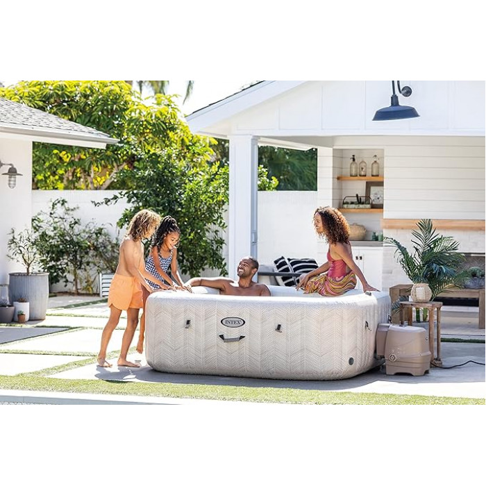 Intex 28472 SPA լողավազան 196x71 սմ Chevron Deluxe 1098 լ, քառակուսի, օդային մերսման Intex 28472 SPA լողավազան 196x71 սմ Chevron Deluxe 1098 լ, քառակուսի, օդային մերսման