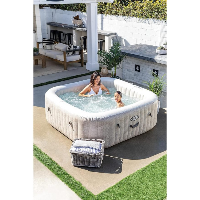 Intex 28472 SPA լողավազան 196x71 սմ Chevron Deluxe 1098 լ, քառակուսի, օդային մերսման Intex 28472 SPA լողավազան 196x71 սմ Chevron Deluxe 1098 լ, քառակուսի, օդային մերսման