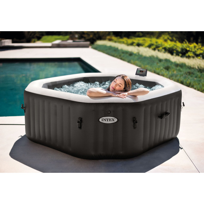 Intex 28458 SPA լողավազան 130/180x71սմ Jet and Bubble Deluxe 795լ, ութ գրամ, հիդրո-աէրոմերսում, քլորի գեներատոր Intex 28458 SPA լողավազան 130/180x71սմ Jet and Bubble Deluxe 795լ, ութ գրամ, հիդրո-աէրոմերսում, քլորի գեներատոր