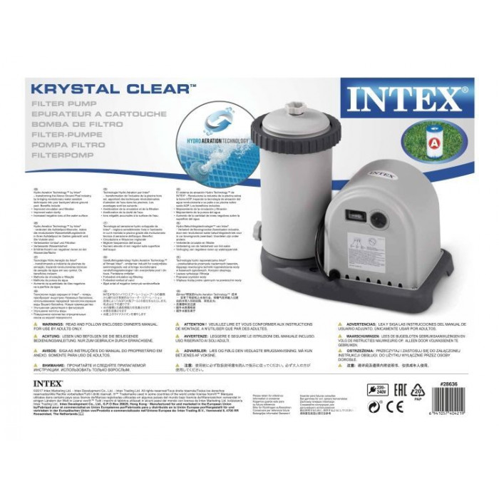 Քարթրիջային ֆիլտրի պոմպ Krystal Clear 5678 լ/ժ